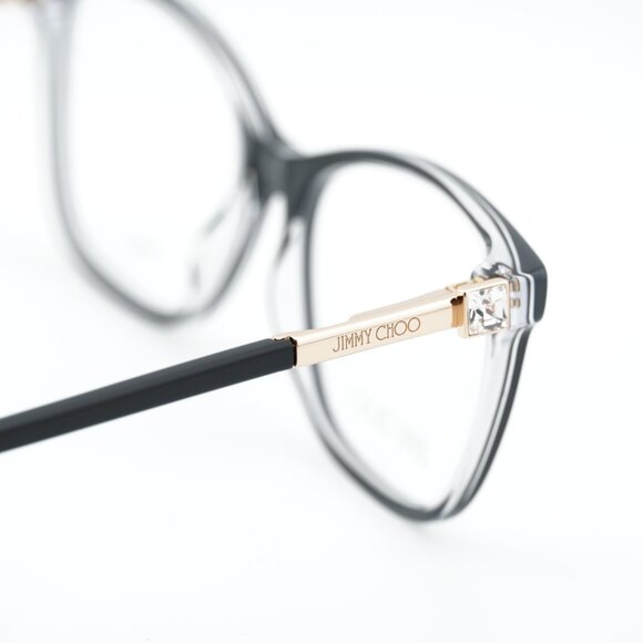 Jimmy Choo JC274 07C5 00 Eyeglasses Black/Crystal/Gold 53mm Rectangle Frame - Picture 5 of 10